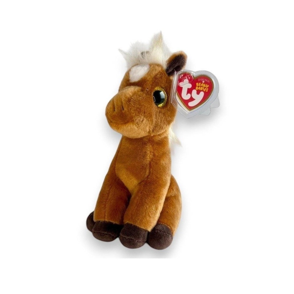 Morty the Horse Ty Beanie Baby | Cozy Country Colt | Mint Heart Tag